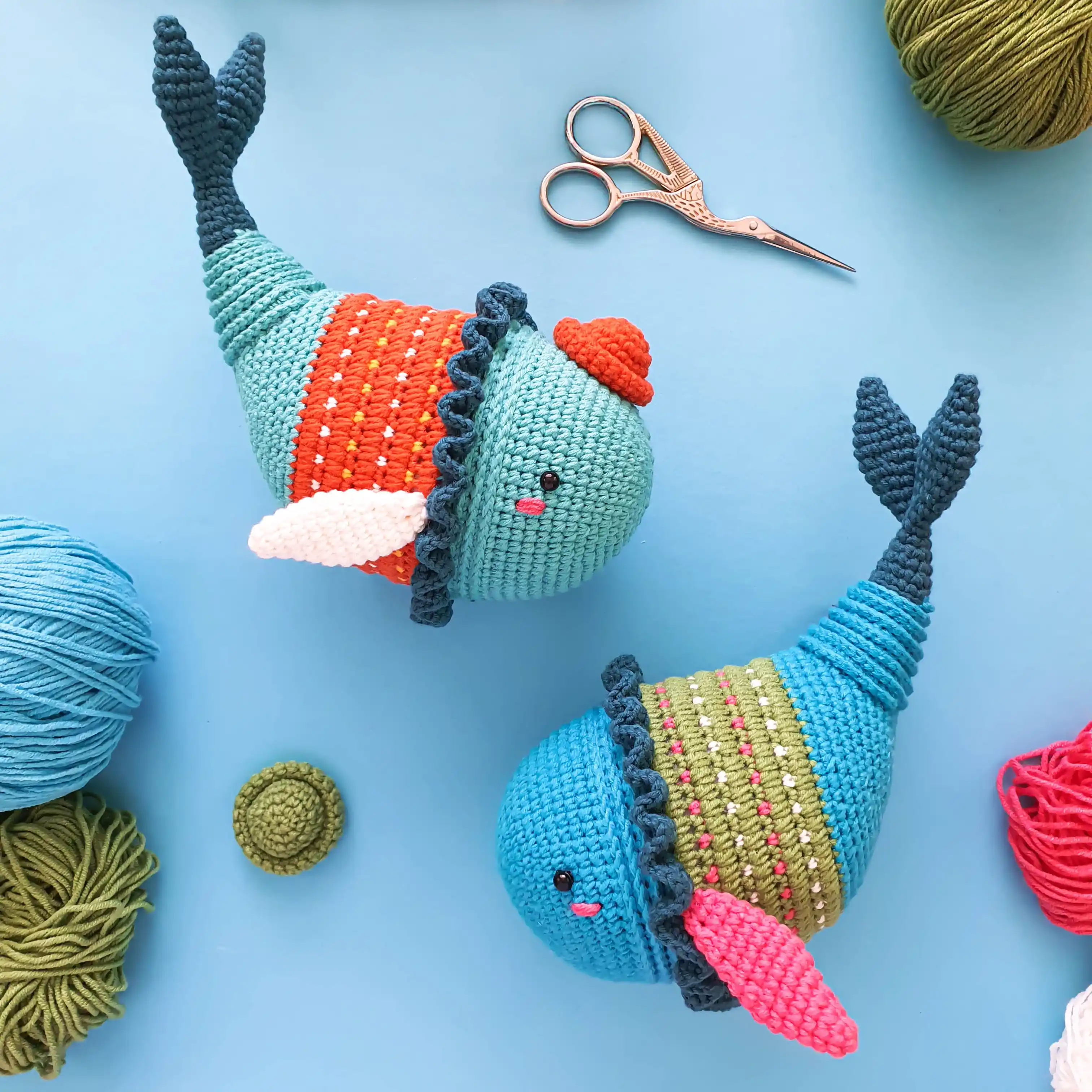 Philip the amigurumi pattern with crochet plant pot by NaturaCrochet