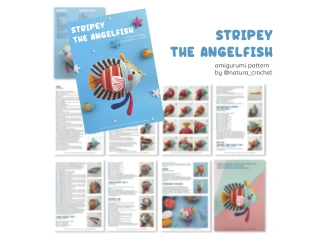 Stripey the Angelfish crochet pattern