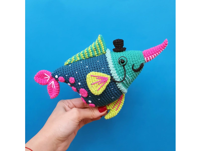 Poirot the Sawfish Crochet Pattern